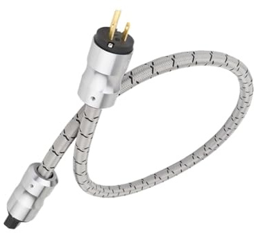 Kompatibel mit JJNLDYO JP KRELL CRYO-156 AC-Netzkabel, HiFi-Audio-CD-Player und Verstärker sowie Netzfilter, US/EU-Version, 2 m C15-Stecker(US Version,1.5m)