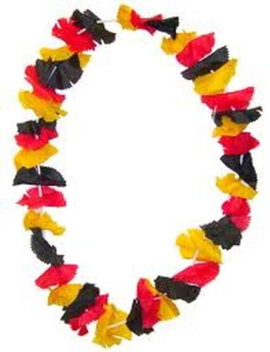 12 x lange HAWAIIKETTE DEUTSCHLAND BLUMENKETTE FANARTIKEL 94 cm