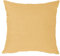 Kissenbezug 50x50 cm gelb mit Reißverschluss Struktur Leinenoptik Kissen für Sofa Wurfkissen