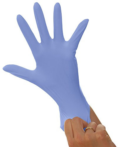 Vinyl unsteril blau Handschuhe puderfrei klein