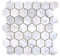 Mosaik Fliese Marmor Naturstein Hexagon Marmor weiß Carrara Optik für BODEN WAND BAD WC DUSCHE KÜCHE FLIESENSPIEGEL THEKENVERKLEIDUNG BADEWANNENVERKLEIDUNG Mosaikmatte Mosaikplatte