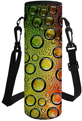 HUGS IDEA Waterdrop Neopren-Wasserflaschen-Tragetasche für Outdoor-Sportarten