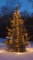 Hellum LED Christbaumbeleuchtung mit Ring, LED Weihnachtsbaumbeleuchtung Außen 10 Stränge x 2m, warmweiße Lichterkette Außen Weihnachten, Weihnachtsbaumdeko, 577891