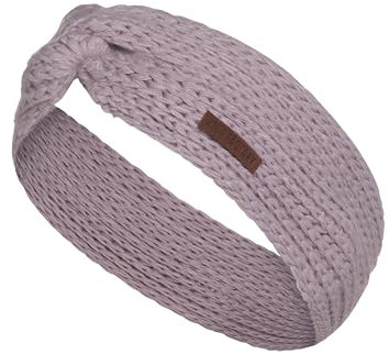 Knit Factory - Joy Stirnband - Gestricktes Damen Haarband - Ohrenwärmer mit Wolle - Hochwertige Qualität - Mauve