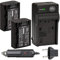 BM Premium 2 NP-FV50A High Capacity Batteries and Charger for Sony FDR-AX30 FDR-AX33 FDR-AX53 FDR-AX700 FDR-AX100 AX35 HXR-MC50 HXR-MC88 HX-RNX80 PXW-Z90V VG10 NEX-VG20 NEX-VG30 NEX-VG900 Camcorders