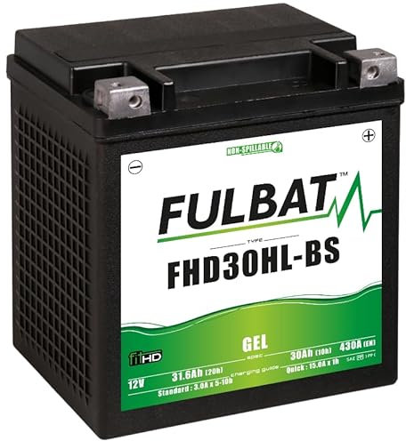 FULBAT BATTERIE MOTO FULBAT GEL FHD30HL-BS (Harley.D) 12V 31,6AH 430A
