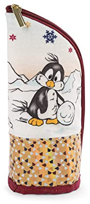 NICI 47304 Mäppchen stehend Pinguin und Schneefuchs Winterkollektion, bunt