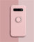 Alihtte Coque pour Samsung Galaxy S10e,Coque magnétique avec Anneau Rotatif à 360 ° Mince Coque Antichoc Silicone avec Plaque métallique, Aimant Support de Voiture Housse Bumper, Rose Sable