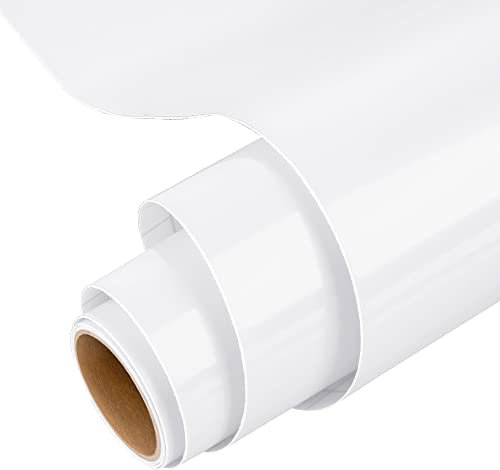 IModeur White Permanent Vinyl for Cricut, 12 x 5 Ft Permanent Vinyl Roll for Cricut, Silhouette & Cameo, Vinyl for Mug, Cup, Window & Home Decal, and other DIY projects