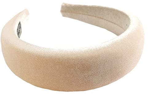 scicent Padded Headbands Stretchy Headband for Women Wide Plain Head Bands Soft Sponge Outdoor Hair Accessories for Girls 7807