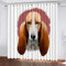 GIOVIA 3D Beagles Vorhänge Abdunkelnde mit ösen 2 Stücks Gardinen Blickdicht Verdunkelungs Lustiger Hund Kälteschutz Scheibengardinen für Junge Mädchen Schlafzimmer B 280 X H 260 cm