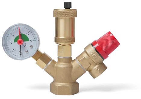 Vancoco Kesselsicherheitsgruppe Sicherheitsgruppe Anschlußgruppe und Druckentlastung DN25 (1) Heizungsanlage Heizung 3 bar