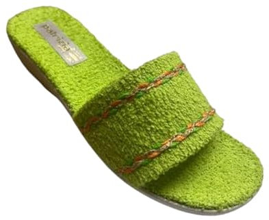 Patrizia Azzi Donna Ciabatte Pantofole Spugna Estive Casa Mare Piscina Spa in Spugna 100% Art. 174 (Mela, numeric_40)