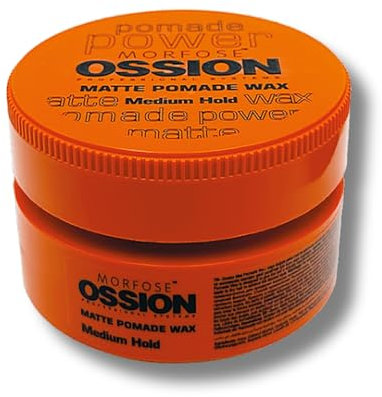 Morfose Ossion Hair Styling Wax – Medium Hold, Flexibles Styling für Natürliches Aussehen, 100 ml (Orange Verpackung)