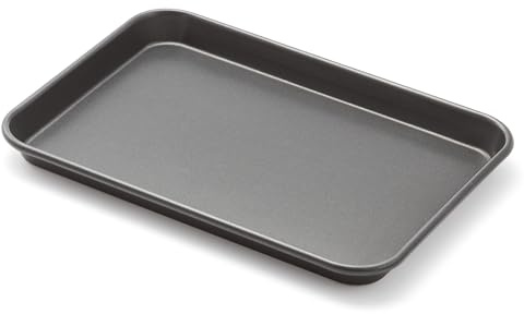 Stellar Eclipse Oven Baking Tray, 34x24x2cm Small, Non-Stick Aluminized Carbon Steel - Durable, Scratch Resistant, Dishwasher Safe - Ideal for Pastries, Potatoes, Wedges, Cookies, Roasting