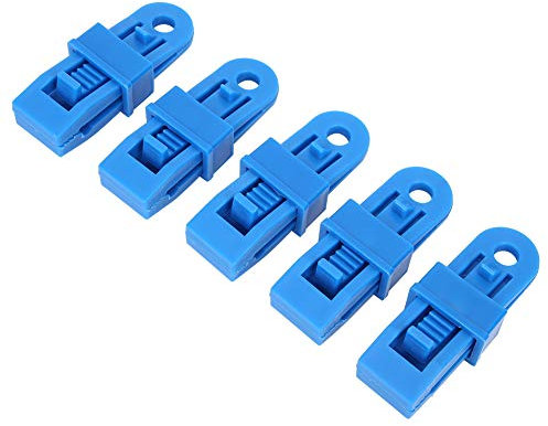 Topyond Zeltplanen Clips,Campingzelt Clips 5 Stück Outdoor Kunststoff-Befestigungsclips Zum Aufhängen Und Ordnen für Zelte, Abdeckungen, Markisen, Banner, Gartenarbeit