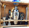 Apolliner, Kit de Cocktail, doseur Professionnel Haut de Gamme, Shaker à Cocktail Parfait pour Bar à Domicile, Set Shaker Barman, kit de mélange de Shaker en Acier Inoxydable (4 pièces sans étui)