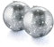 JurciCat DiscoKugel 10cm 2Pcs Spiegelkugel Silberne Hängekugel lustige Party-Discokugeln Für Weihnachtsdekoration Geburtstag Mottoparty Hochzeit
