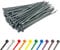 Silver Cable Ties (100 Pack - 300mm x 4.8mm) Nylon Zip Ties Plastic Tie Wraps for Office Cable Tidy Garden DIY