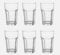 6-er Set Gläser Pokal - Glas für Cocktail Longdrink Wasser Tee Kaffee bis 120°C - 350ml - 14cm hoch - spülmaschinenfest (IKE 102.704.78)