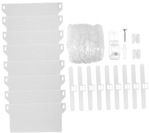 PRETYZOOM Vertikale Lamellenvorhang Weiß Vorhangzubehör Für Jalousien Ersatzteile Perlen Lamellen Haken Klammern Öse Geeignet Für Innenjalousien Fenstergardinen