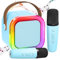 Kids Karaoke Machine 2 Microphones: Birthday Gift for Girls Boys - Mini Karaoke Machine with Karaoke Wireless Microphones - Musical Kids' Electronic Games Toy for Ages 3-12 Children - Blue 2 Mics