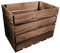 Lermowood Holzkisten Reg 25 x 40 x 30cm Eiche | Dekokisten aus Holz Massive Holzkiste Regalkiste Weinkiste
