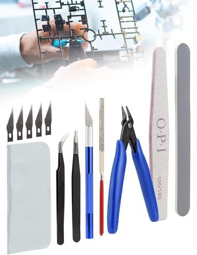 BESPOTCL Gundam Model Tools Kit, Grundwerkzeuge, Hobby-Bauwerkzeuge, Kit für Gebäude, Autos, Flugzeuge, Modellbau, Reparatur und Befestigung