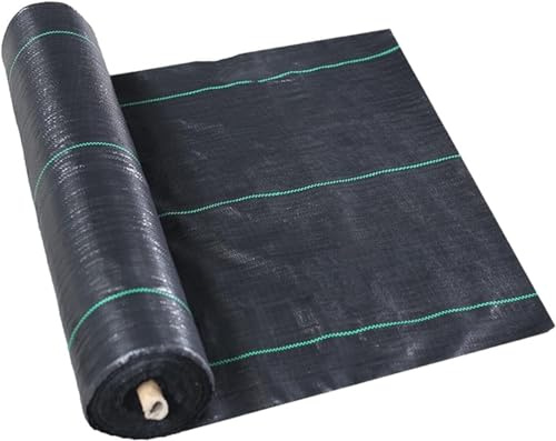 tissu de barrière d'herbes, Tissu anti-mauvaises herbes, géotextile for aménagement paysager, membrane de contrôle des mauvaises herbes for potager(1.2 * 100m)