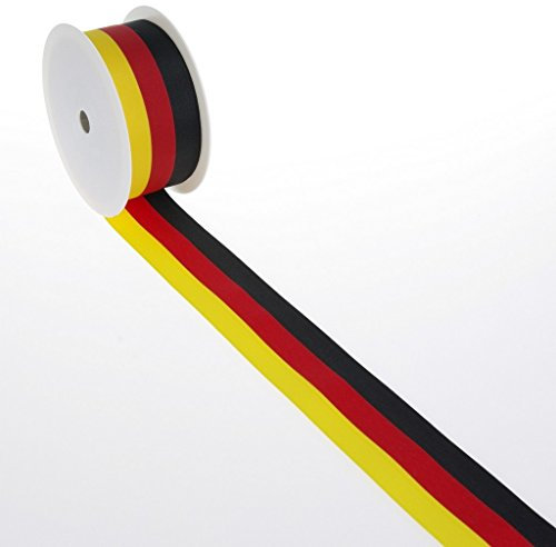 Nationalband Deutschland - schwarz, rot, gelb - 15 mm x 25 m - 2436 15 BRD
