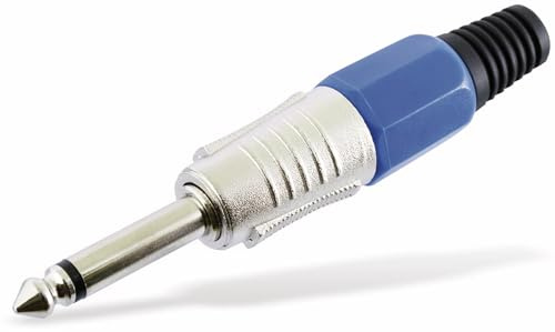 6,3mm Klinkenstecker Mono blau