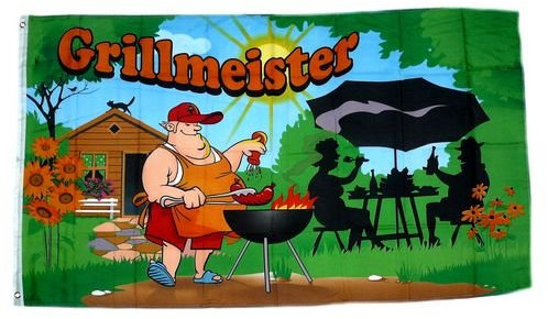 Flagge/Fahne Grillmeister Griller Hissflagge 90 x 150 cm