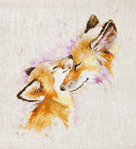 LUCAS Cross Stitch kit, Cotton, Multicoloured, 20x22,5cm