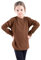 GW CLASSY OUTFIT Girls Boys Plain Long Sleeve School Basic Top School Cotton Kids T-Shirt Tops Crew Neck Uniform Jumper (13 Years, Brown Crew)