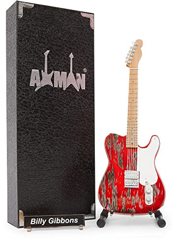 Billy Gibbons - Miniatur-Gitarren-Replik – Musikgeschenke – handgefertigte Verzierung