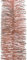 KAE 2,7m Lametta Weihnachtsgirlande 7,5cm Altrosa