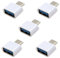 CY Adattatore OTG da 5-Type USB-C a USB 2.0 bianco per tablet e cavo USB, disco flash, mouse e laptop