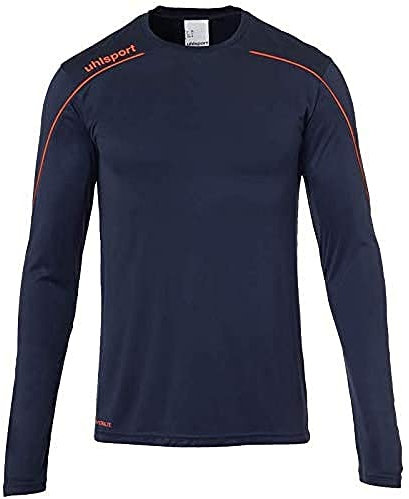 uhlsport Stream 22 Maglia a Maniche Lunghe, Unisex-Bambini e Ragazzi, Marine/Fluo Rot, 116
