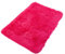 TAPISO Sunrise Teppich Badematte Badezimmer Badvorleger Badteppich Hochflor Langflor Shaggy rutschfest Pink Fuchsie Soft Microfibra 50 x 80 cm