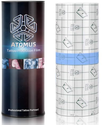 ATOMUS 10m Tattoo Bandage Roll Film wasserdicht transparent Tattoo Nachsorge Klebstoff Heilung Verband Tattoo Supplies