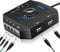 Externe Soundkarte, PHOINIKAS T10 USB Audio Adapter für PC Windows, Mac, Linux, Laptops, Desktops, Stereo Soundkarte mit 3,5mm Schnittstelle & USB Schnittstelle, Plug & Play (6-in-1, Schwarz)