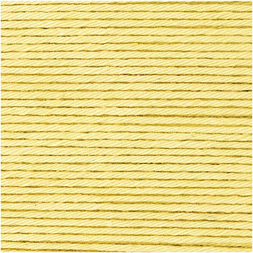 Ricorumi 25g dk - Colour: 62 - Pastel Yellow - Fine Cotton for Crocheting Amigurumi Figures or Pot Holders.