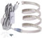 FOLGEMIR 4m Warmweiß LED Band mit Schalter, 2835 SMD 144 Leds/m Lichtleiste, 220V 230V Strip, sehr helle Beleuchtung, IP65 wasserdicht