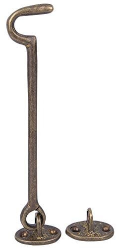 Gancio per cabina Chiusura a scatto Chiusura per finestra Chiusura per finestra Chiusura di sicurezza per finestra in ottone anticato Gancio per per porta finestra(Bronzo)