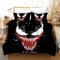 Fgolphd Sci-Fi-Thema-Bettwäsche-Set, 3D-Venom-Bettbezug-Set, weiche 100% Mikrofaser, Bettbezug und Kissenbezug, geeignet für Jungenzimmer-Dekoration (135 x 200 cm,9)