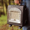 YKYR Chauffage Radiant Au Gaz Portable Chauffage À Gaz 1.7 KW, Camping Chauffage Et Cuisinière 2 en 1, Compact Réchauffeur À Gaz pour La Randonnée en Plein Air (Color : Black)