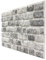 Modulo 4 Pack EPS Polystyrene Panel 120x50cm 3D Brick Effect Wall Cladding Decopano Antique White Decorative Brick Slip Panel for Kitchen, Livingroom, Accent Wall & Children's Bedroom 2,4sqm/Box, Red