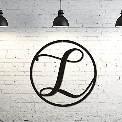 Letter Monogram Metal Sign Initial L Outdoor Metal Sign, Metal Initial Letter House Warming Wedding Gift Single Letter Wall A Personalized Metal Sign, House Warming Presents Door Hanger Mothers Days