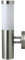 Novatool Wandleuchte I Edelstahl IP44 I E27 Sockel I 7,8x14,5x36 cm I Außenlampe Außenleuchte Garten Wandlampe Wandstrahler Außen Außenbeleuchtung Lampe Außenbereich Lampe außen Wand