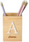 Goodtimes Stiftehalter mit Initial und Name | Personalisiert und in verschiedenen Farben (Weiß)
